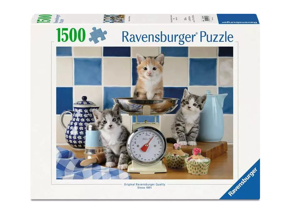 RAVENSBURGER Puzzle Kuchyňa u mačičiek 1500 dielikov