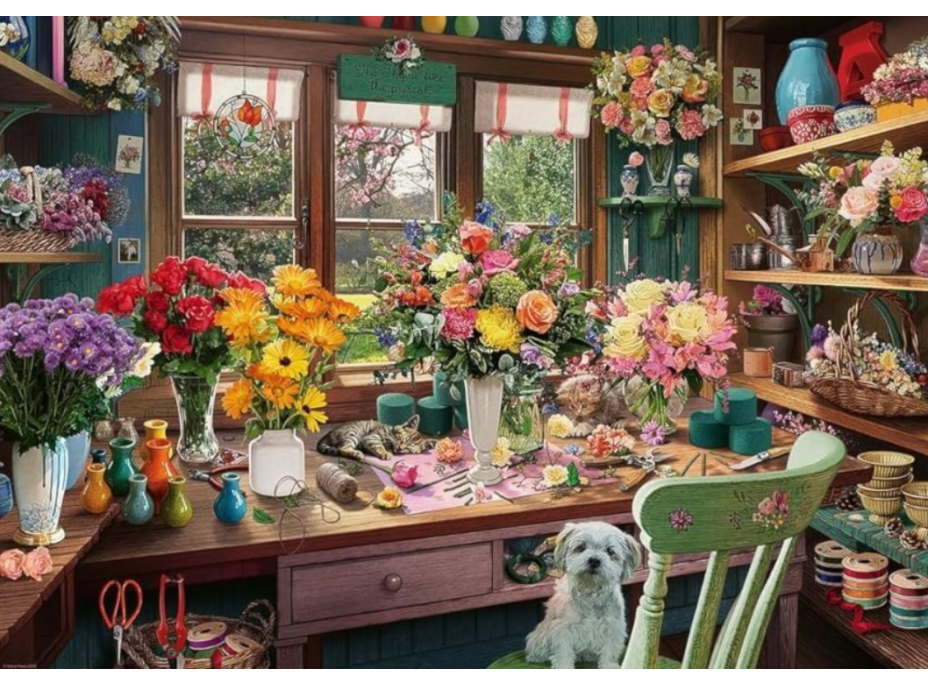 RAVENSBURGER Puzzle No.13 Kvetinové kúzlenie 1000 dielikov