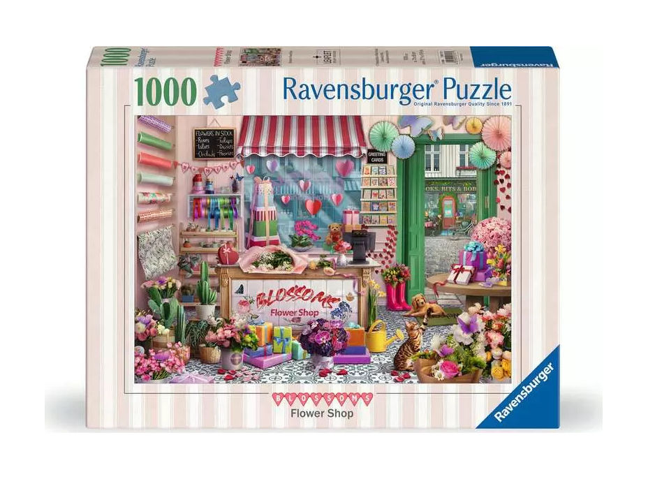 RAVENSBURGER Puzzle Kvetinový obchodík 1000 dielikov