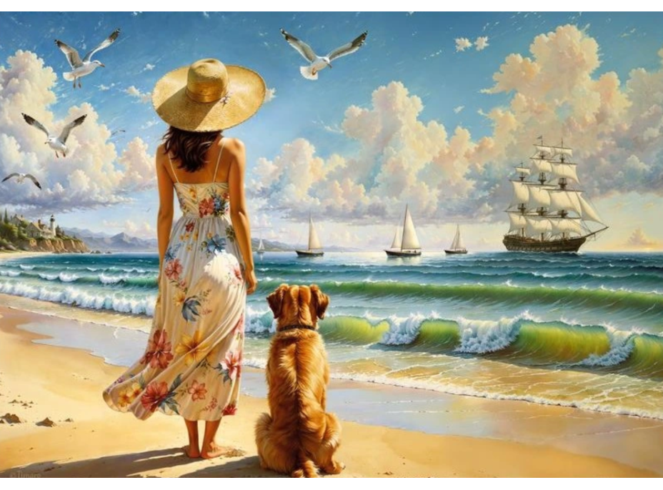 CHERRY PAZZI Puzzle Modrý horizont 1000 dielikov