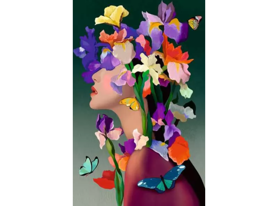 RAVENSBURGER Puzzle Moment: Kvetinová hlava Iris 200 dielikov