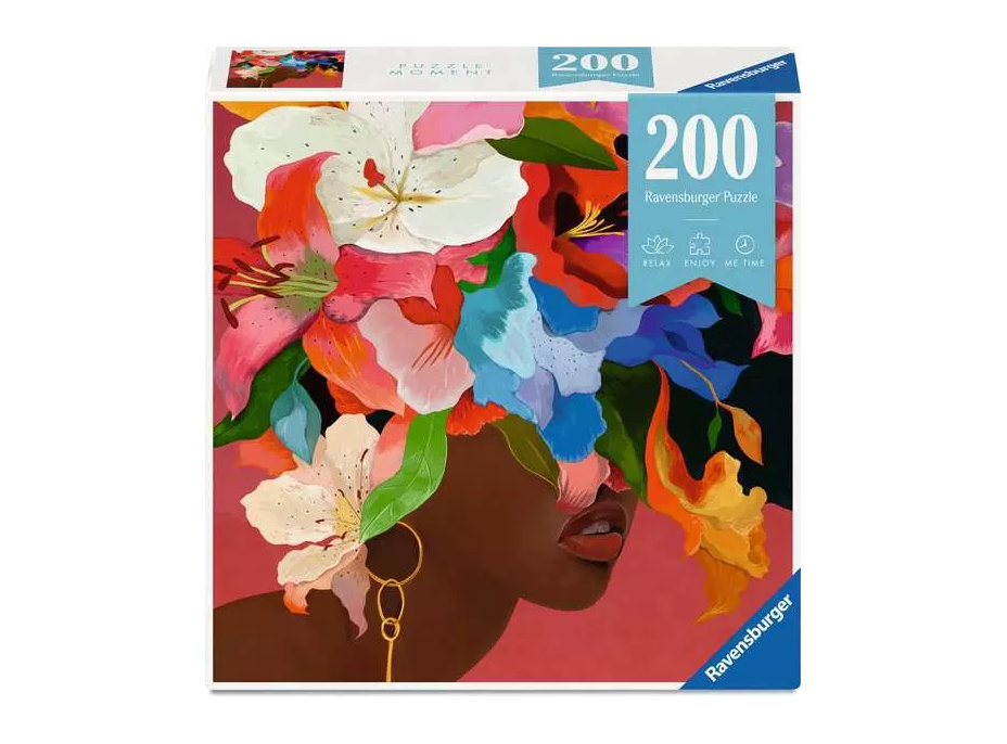 RAVENSBURGER Puzzle Moment: Kvetinová hlava Ľalia 200 dielikov