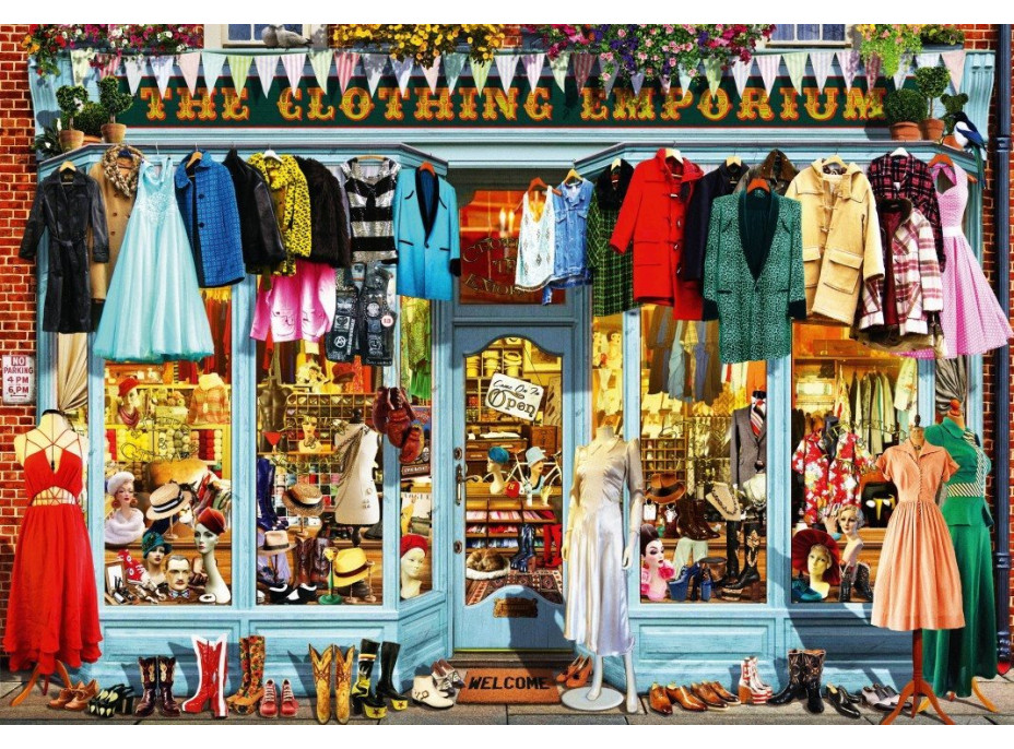 BLUEBIRD Puzzle Obchod s odevmi 1000 dielikov