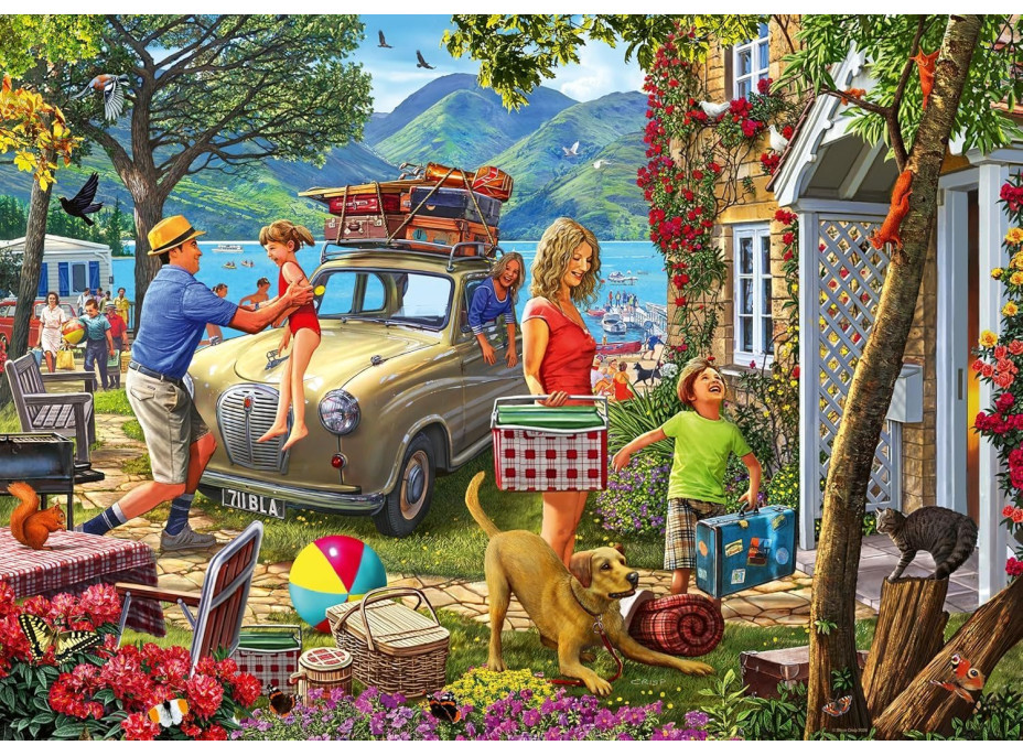 RAVENSBURGER Puzzle Prázdninové útočisko 1000 dielikov