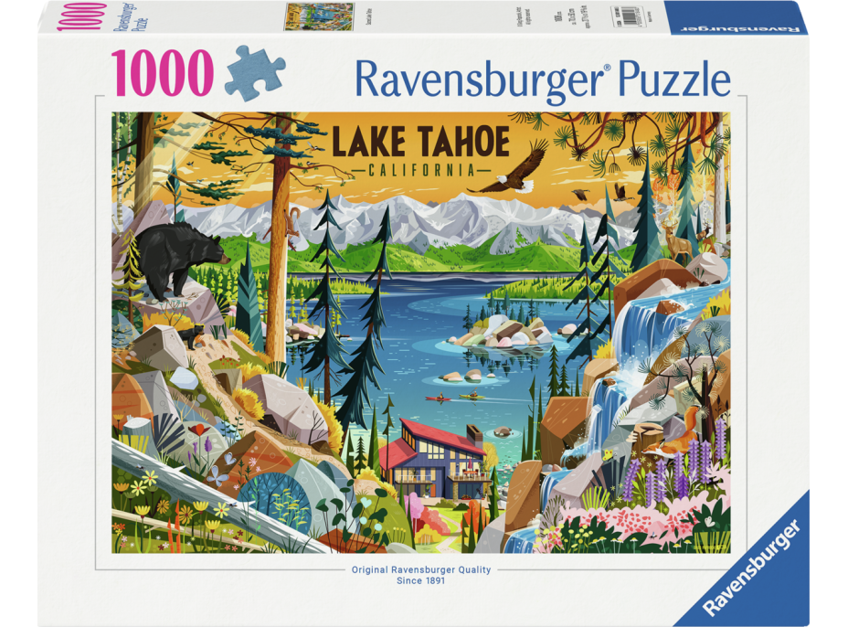 RAVENSBURGER Puzzle Priezračné jazero Tahoe 1000 dielikov