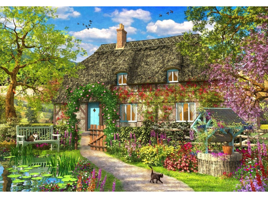 BLUEBIRD Puzzle Stará chalupa 1000 dielikov