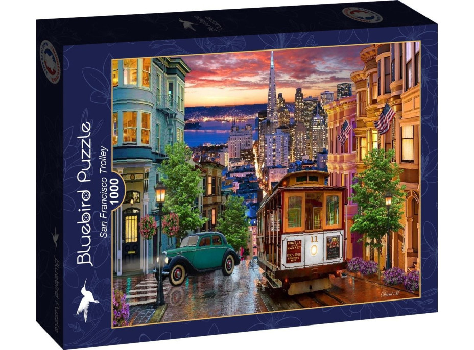 BLUEBIRD Puzzle Električka v San Franciscu 1000 dielikov