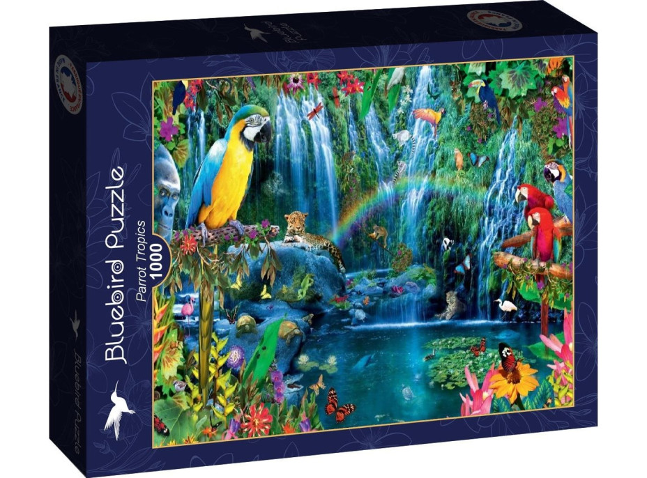 BLUEBIRD Puzzle Tropickí papagáje 1000 dielikov