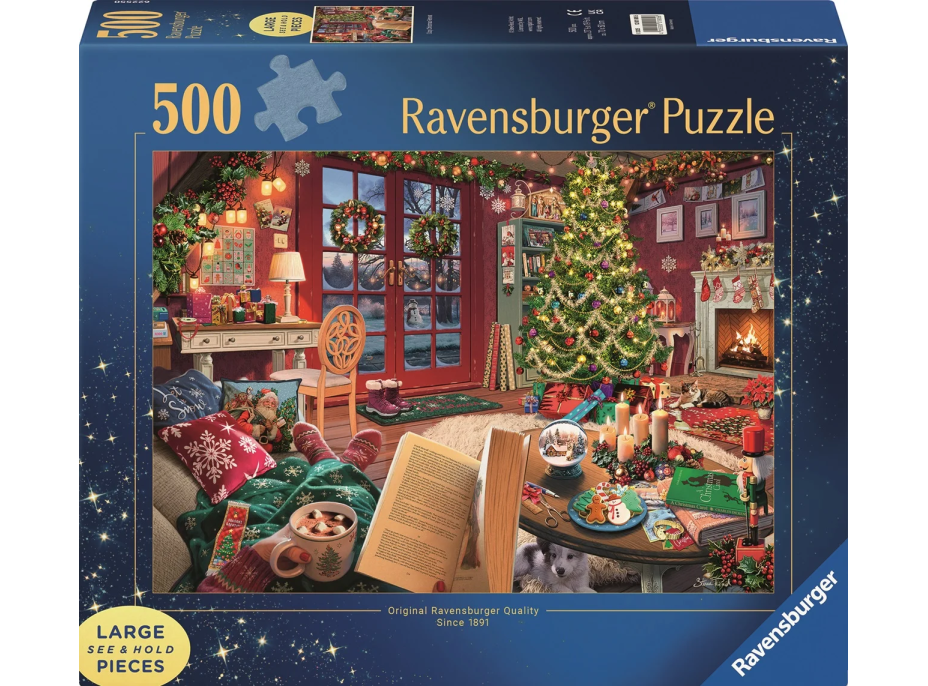 RAVENSBURGER Puzzle Vianočné hrejivé chvíle 500 dielikov