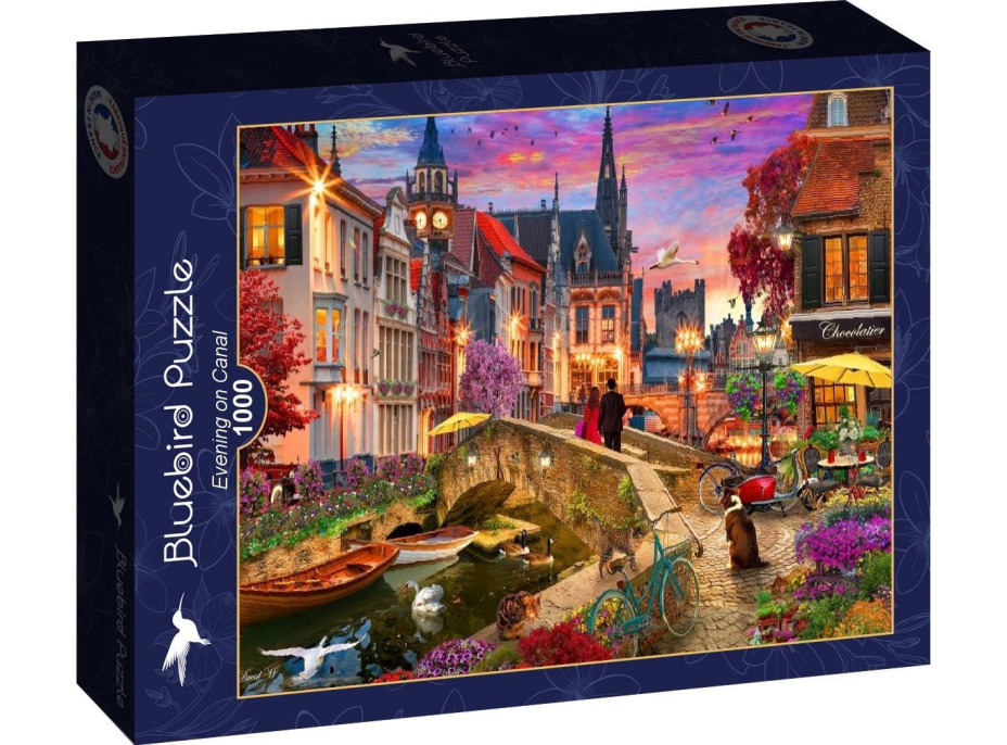 BLUEBIRD Puzzle Večer pri vodnom kanáli 1000 dielikov