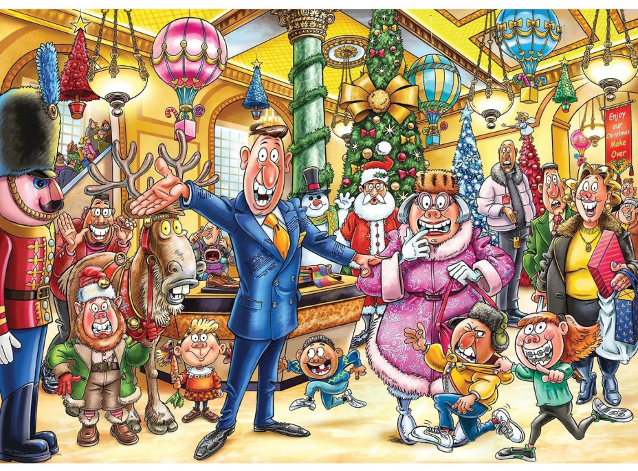 JUMBO Puzzle WASGIJ Christmas 21: Veselé vianočné premeny! 2x1000 dielikov