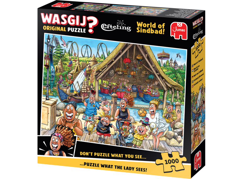 JUMBO Puzzle WASGIJ Efteling: Sindibádov svet 1000 dielikov