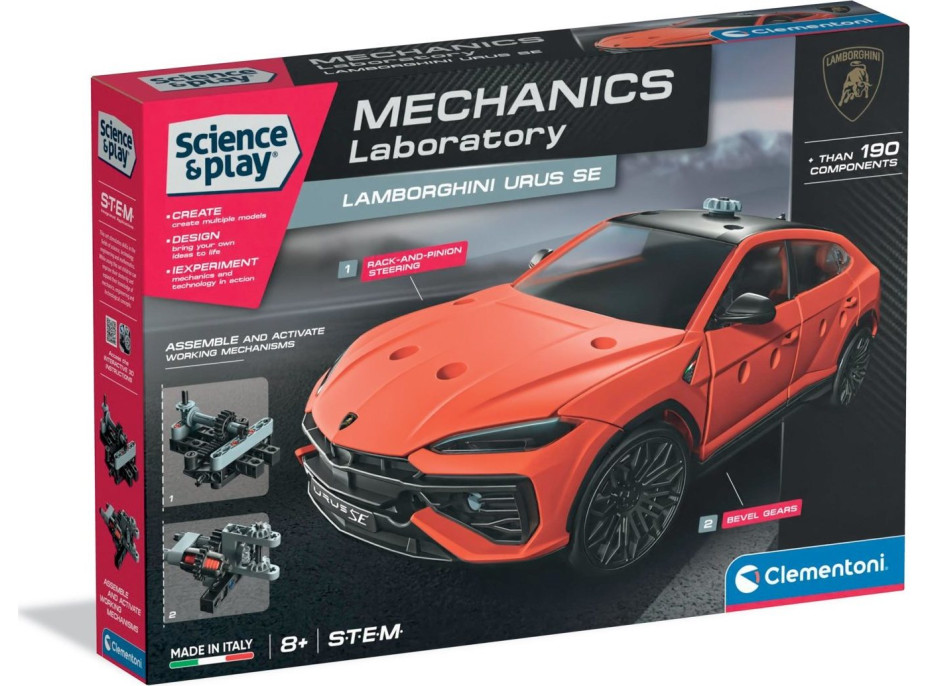 CLEMENTONI Science&Play Mechanické laboratórium Lamborghini Urus SE