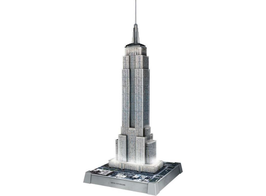 RAVENSBURGER Svietiace 3D puzzle Iconics: Empire State Building (Nočná edícia) 216 dielikov