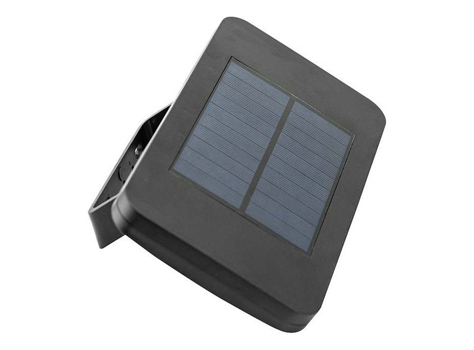 Solight LED solárne osvetlenie so senzorom, 5W, 500lm, 4000K, Li-Ion, čierna