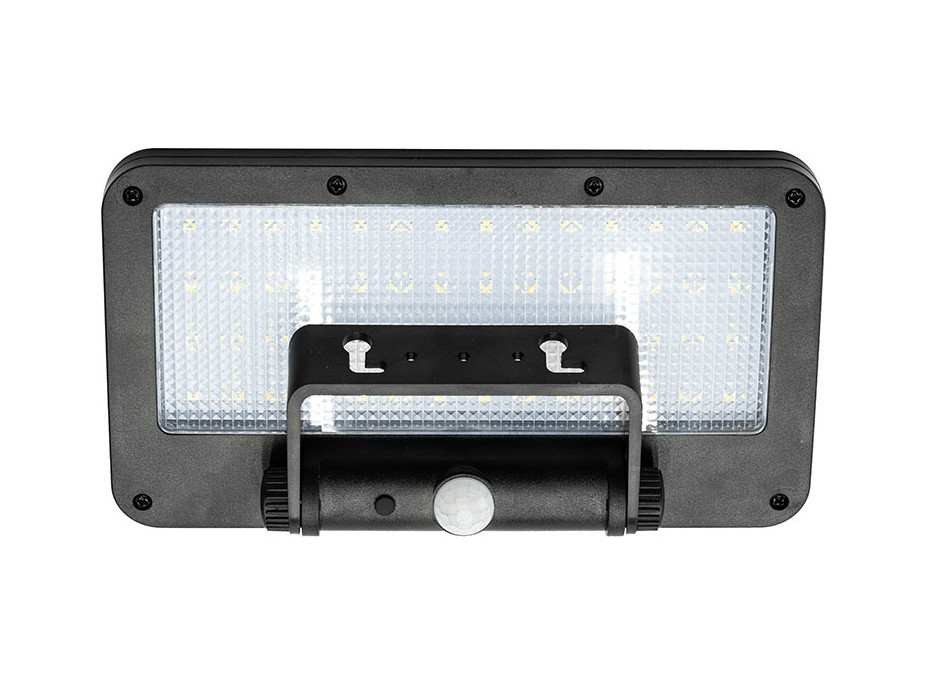 Solight LED solárne osvetlenie so senzorom, 5W, 500lm, 4000K, Li-Ion, čierna