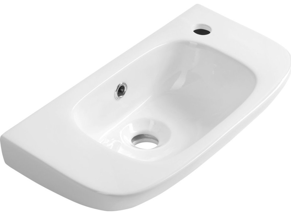 Aqualine KIA keramické umývadlo 49x25cm, biela NP405