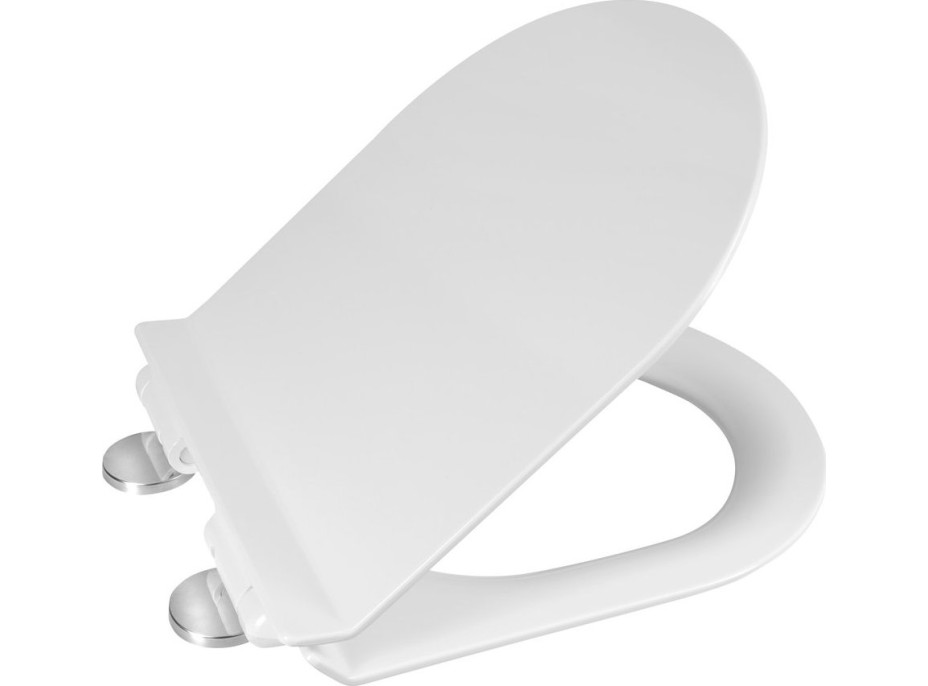 Aqualine CARLO WC sedátko, SLIM, Soft Close, Easy Take, biela PRX.101.855