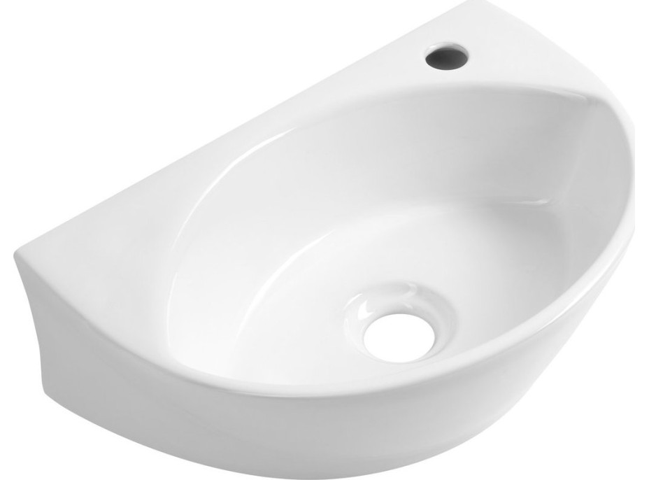 Aqualine LIZA keramické umývadlo 40x27cm, biela NP412