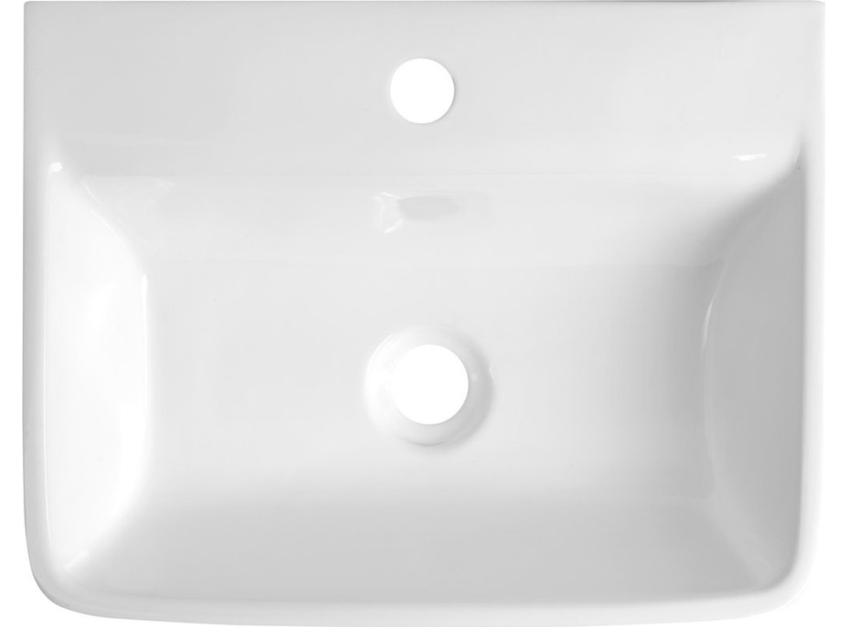 Aqualine REEMA keramické umývadlo 45x35cm, biela NP440