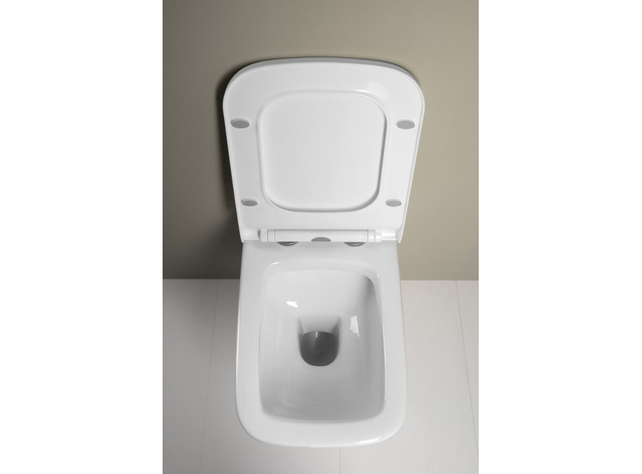 Aqualine SPAZIA závesná WC misa 34x53cm, biela NP505