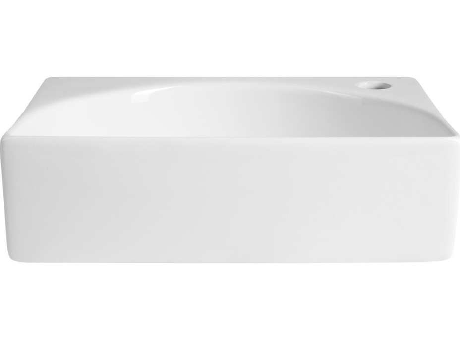 Aqualine RUBIC keramické umývadlo 34x25cm, biela NP452