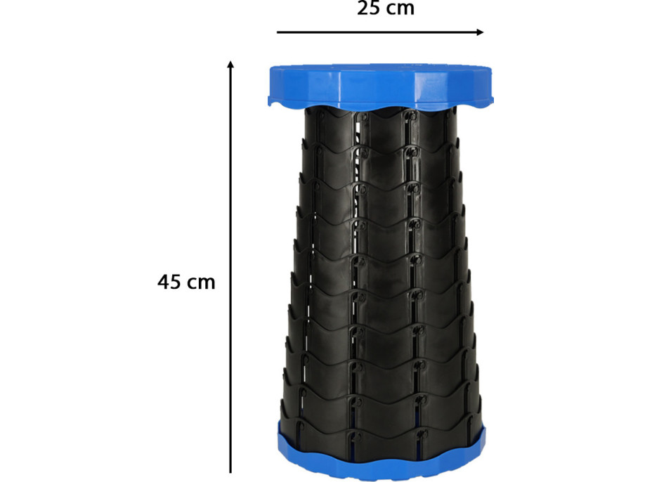 Skladacia kempingová stolička - modrá