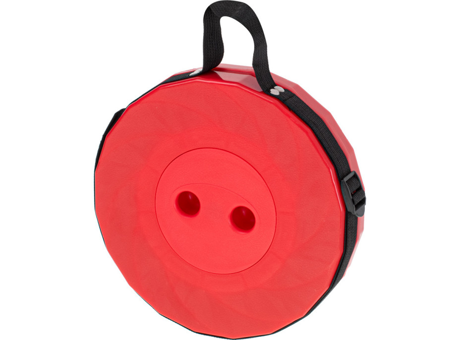 Skladacia kempingová stolička - červená