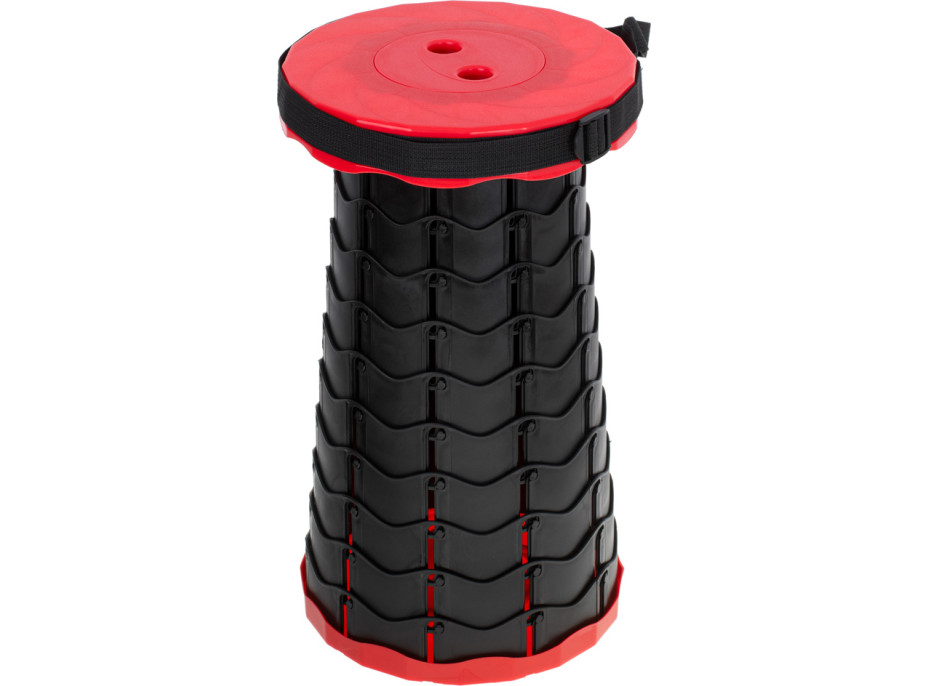 Skladacia kempingová stolička - červená