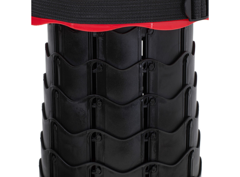 Skladacia kempingová stolička - červená