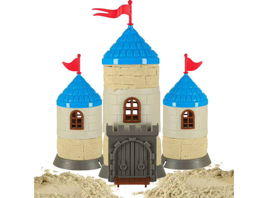 Kreatívna súprava kinetického piesku 750 g - Stavba hradu