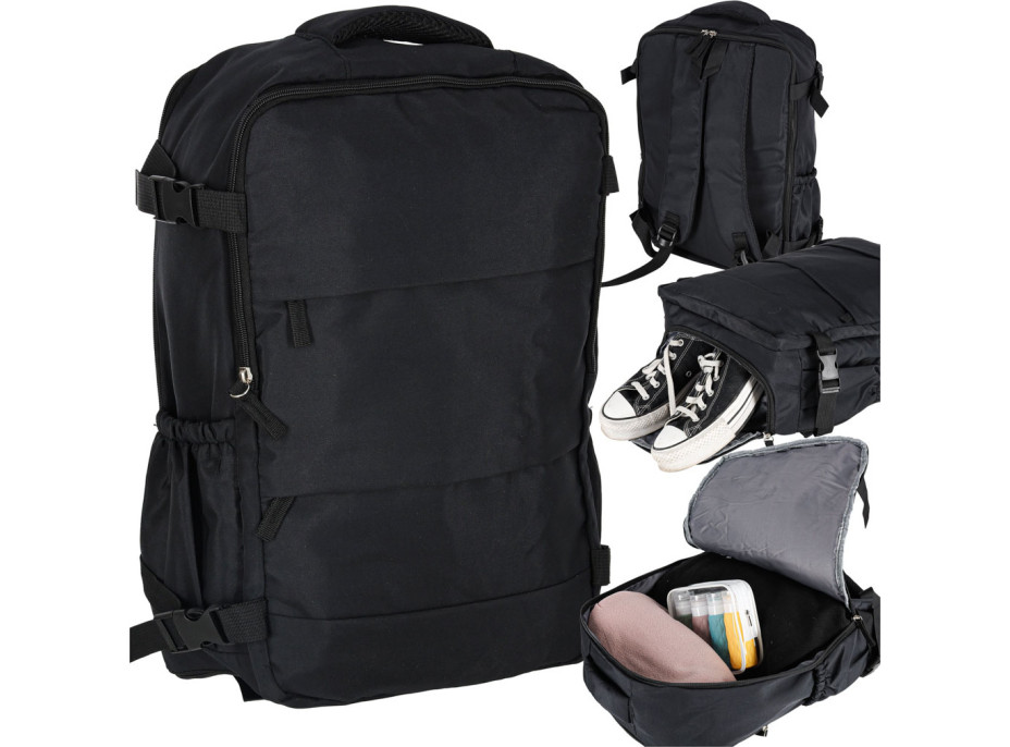 Cestovný batoh 45x30 cm - čierny