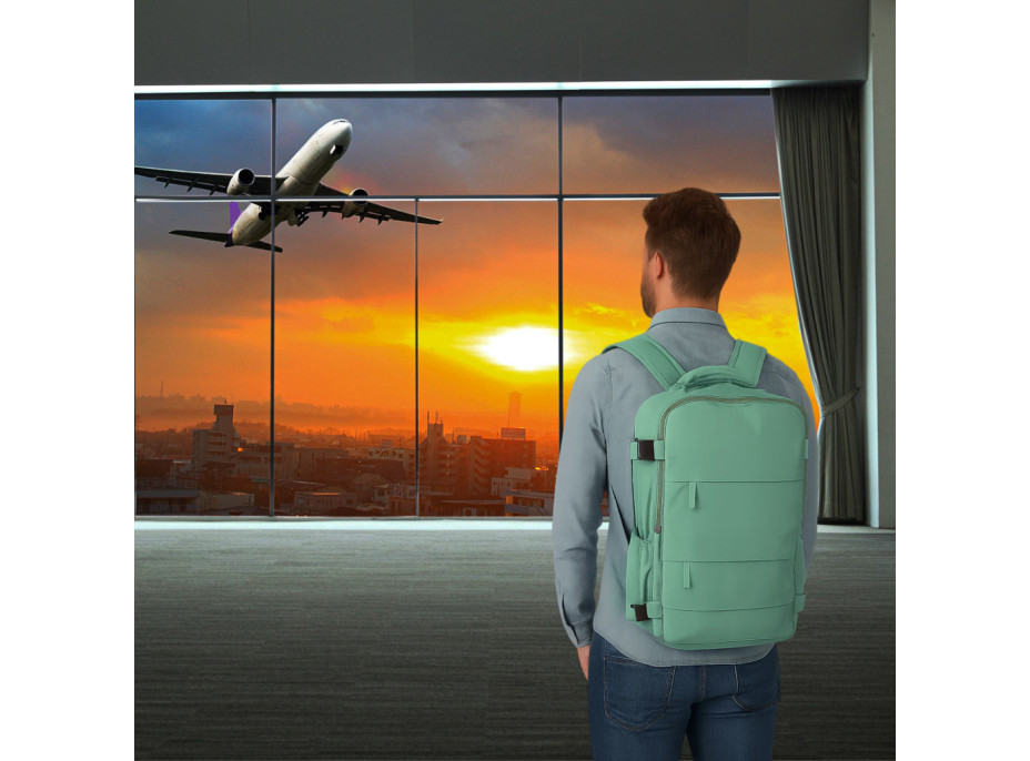 Cestovný batoh 45x30 cm - zelený