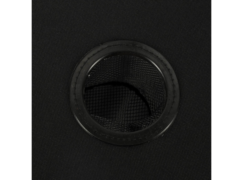 Cestovný skladací stolík 72 cm s krytom - čierny