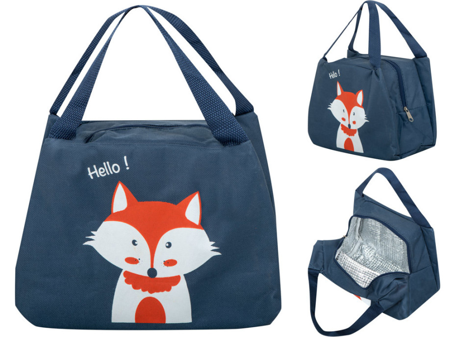 Termoizolačná taška na jedlo - tmavo modrá - Líška