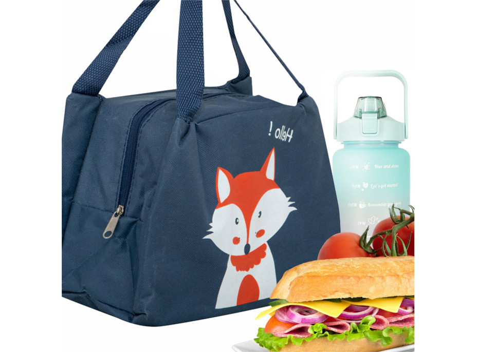 Termoizolačná taška na jedlo - tmavo modrá - Líška