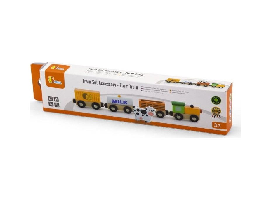 VIGA Drevený farmársky vlak