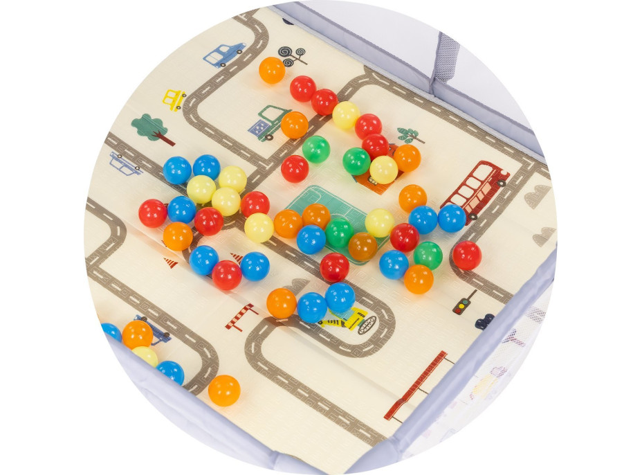 CHIPOLINO Farebné hracie loptičky v sieťke 50ks