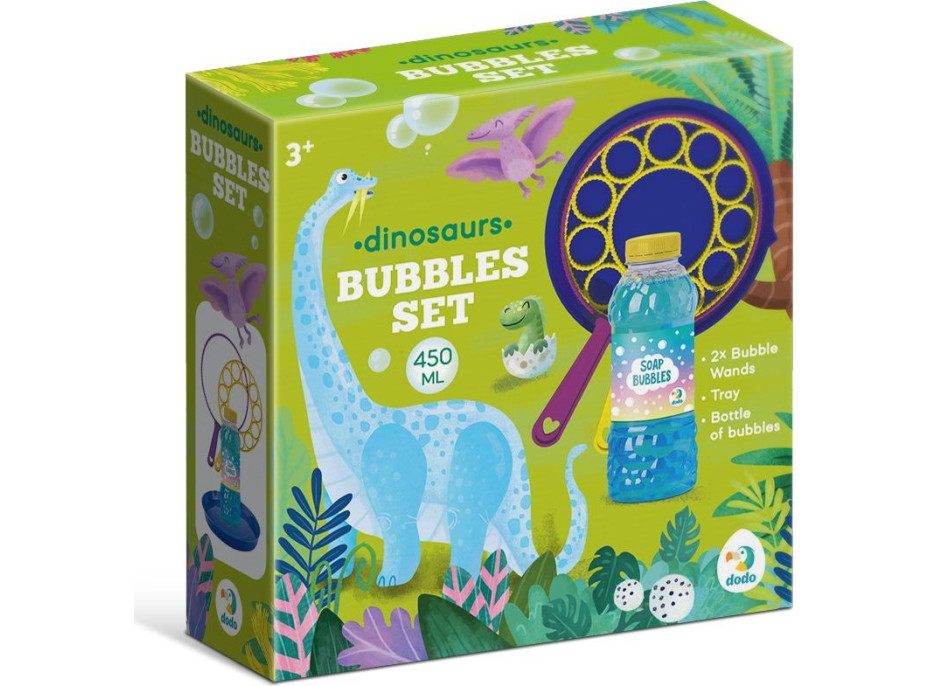 DODO Bublifukový set Dinosaury 450ml
