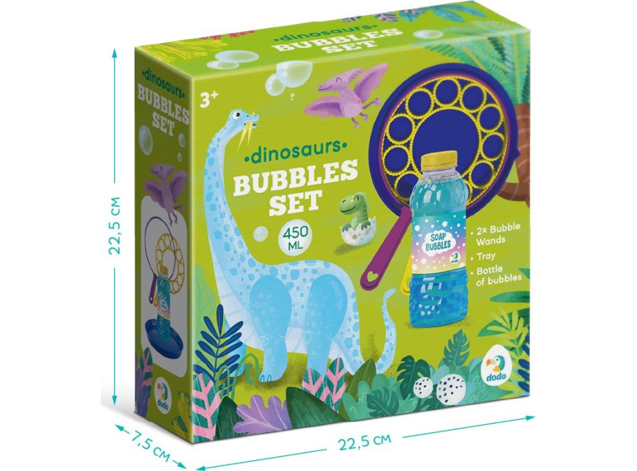 DODO Bublifukový set Dinosaury 450ml