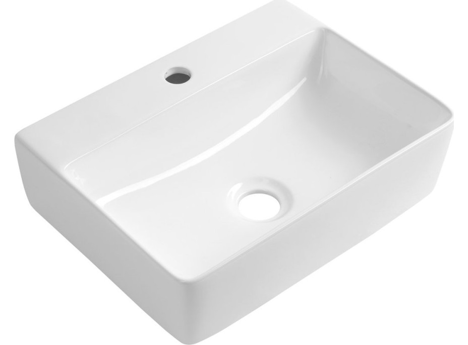 Aqualine MERCY keramické umývadlo 40x30cm, biela NP422