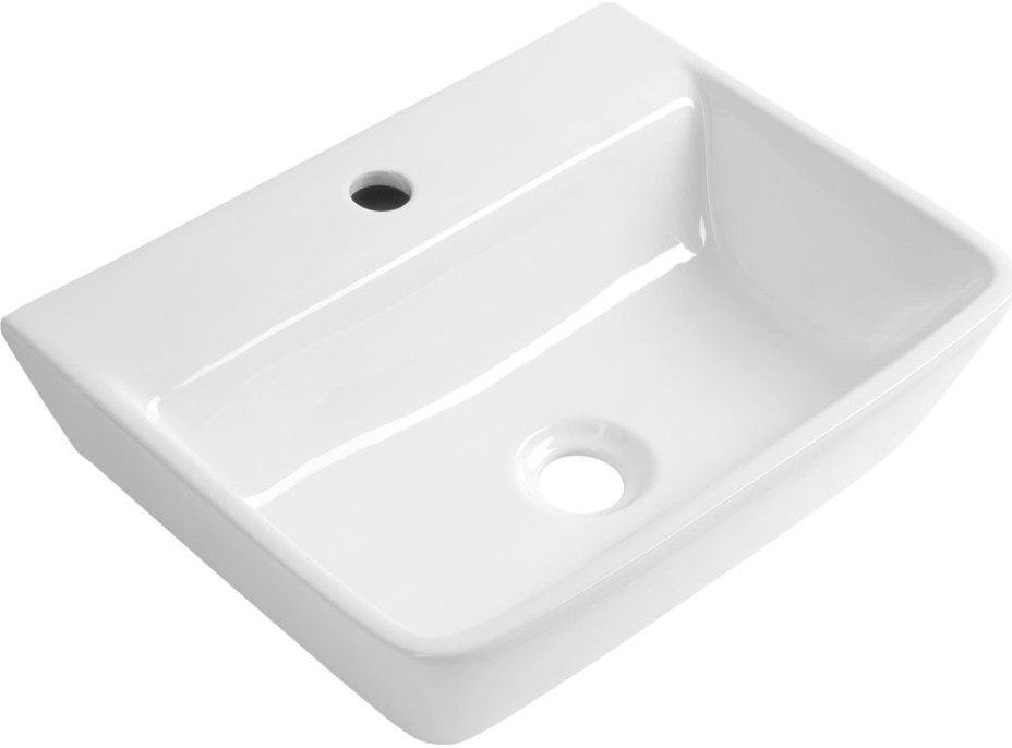 Aqualine REEMA keramické umývadlo 45x35cm, biela NP440