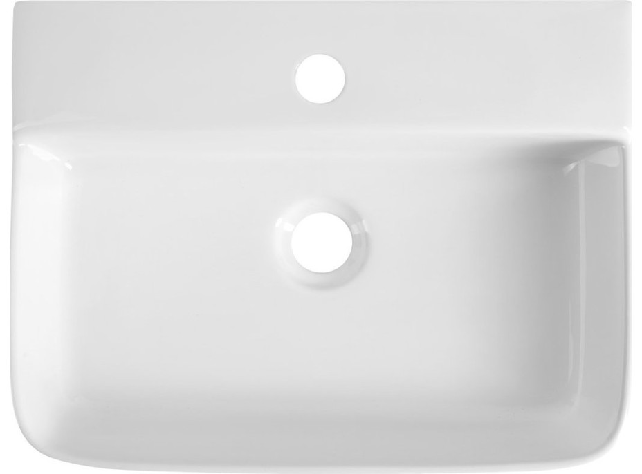 Aqualine CRISTY keramické umývadlo 45x34cm, biela NP381
