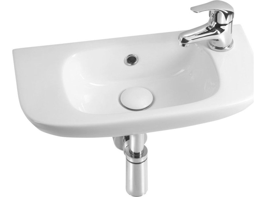 Aqualine KIA keramické umývadlo 49x25cm, biela NP405