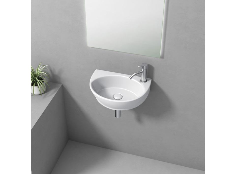 Aqualine LIZA keramické umývadlo 40x27cm, biela NP412