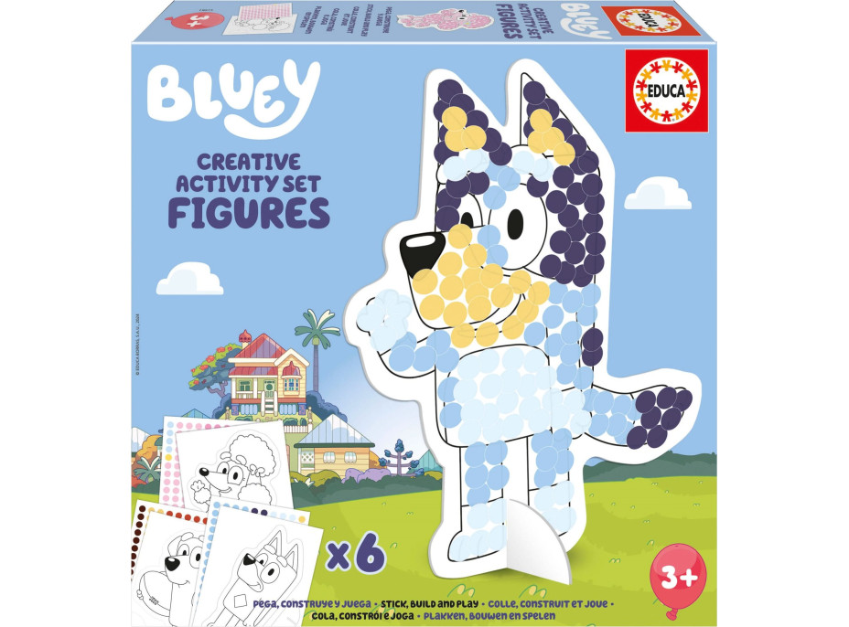 EDUCA Kreatívna sada so šablónami Bluey
