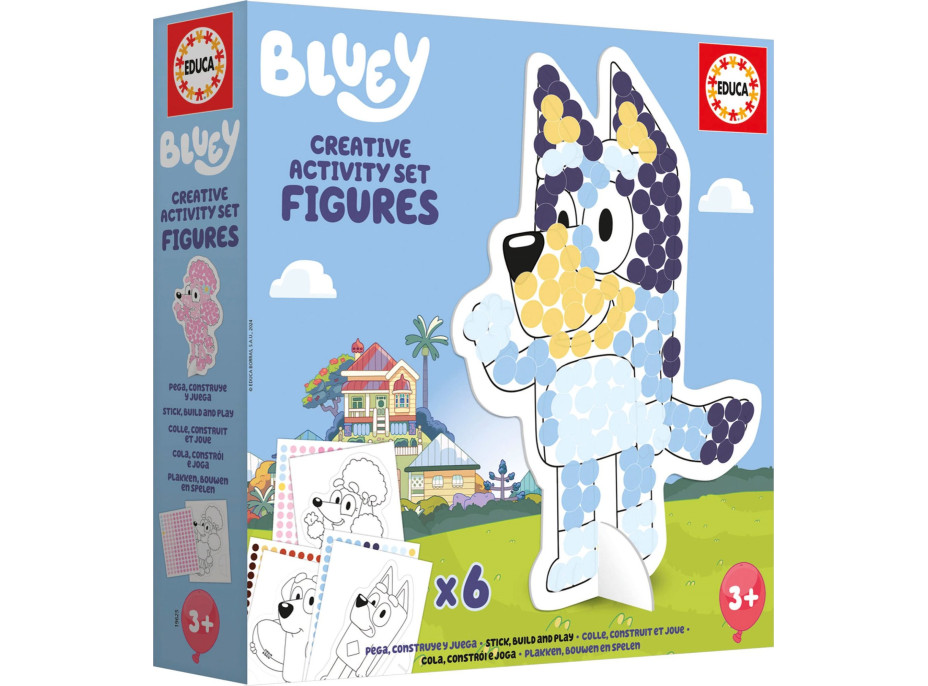 EDUCA Kreatívna sada so šablónami Bluey