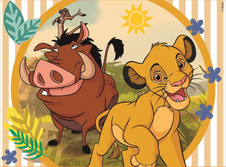 CLEMENTONI Obrázkové kocky Disney klasickej rozprávky, 12 kociek