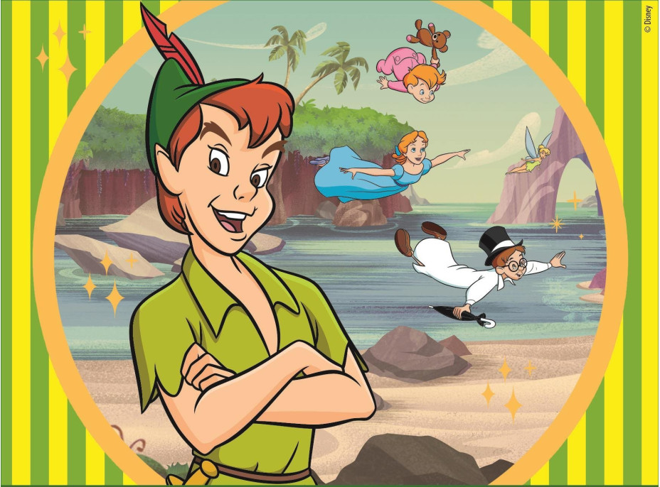 CLEMENTONI Obrázkové kocky Disney klasickej rozprávky, 12 kociek