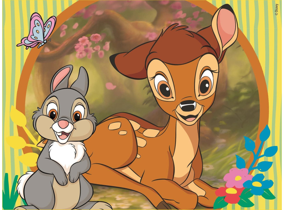 CLEMENTONI Obrázkové kocky Disney klasickej rozprávky, 12 kociek